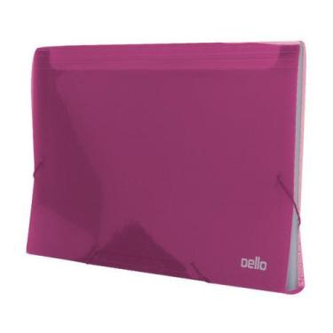 Imagem de Pasta sanfonada A4 12 divisórias rosa New Line Dello