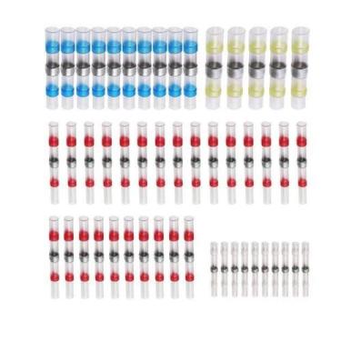 Imagem de Kit 50 Soldas Tubo Termoretratil A Prova Dagua Anel Estanho - Geober