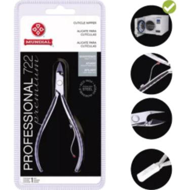 Imagem de Alicate Cutícula 722 Professional Premium Aço Inox Mundial