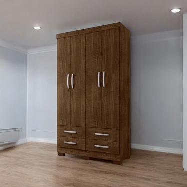 Imagem de Roupeiro Viena 04 Portas E 04 Gavetas Malbec