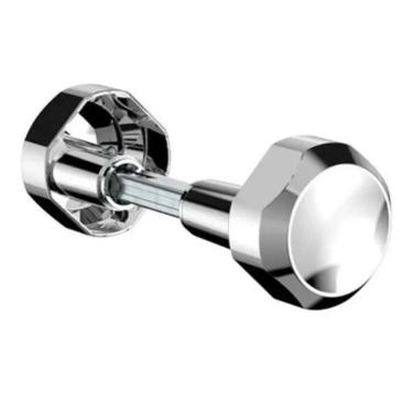 Imagem de 2X Maçaneta Bola Brio Cromada Soprano 58Mm Cor Prateado