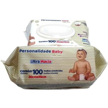 Imagem de Lenço Umedecido / Toalha Umedecida Personalidade Baby - 100 Unidades -