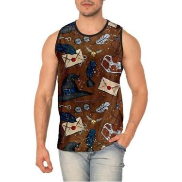 Imagem de Camiseta Regata Harry Potter   Full Print Ref:117 - smoke, Preto, PP