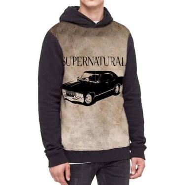 Imagem de Moletom Com Capuz Supernatural Ref:515 - smoke, Preto, P