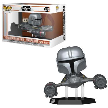 Imagem de Funko Pop Star Wars 670 Mandalorian N1 Starfighter w/ R5-D4