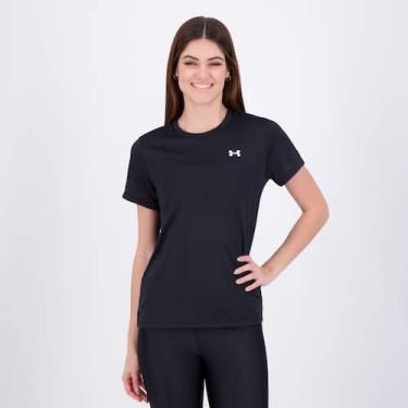 Imagem de Camiseta Under Armour MC Tech SSC Feminina Preta, GG