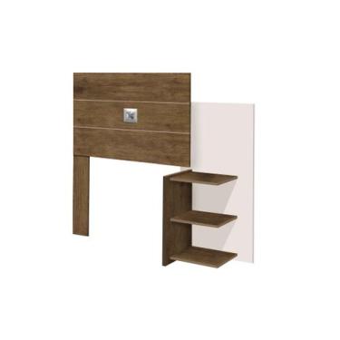 Imagem de Cabeceira Solteiro Box Acapulco com Prateleira - J&A Móveis, Jequitiba