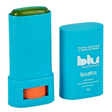 Imagem de Blu Protetor Solar Facial FPS40, Alta Performance, Incolor, Resistente à Água, 4h de Proteção, Bastão, Fórmula Biodegradável, Proteção UVA/UVB PA+++, Compatível com Maquiagem