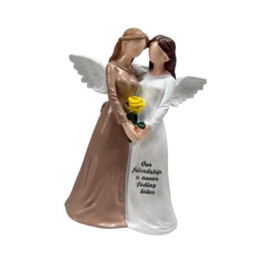 Imagem de KiBcsLic Escultura de Anjo, Estilo Nórdico Moderno, Estátua Colecionável em Resina para Decoração de Casa, Mesa, Sala de Estar E Estante.