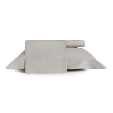 Imagem de Jogo de Cama Solteiro King 3 Peças Altenburg Algodão Lux 200 Fios  Cinza Inspiração