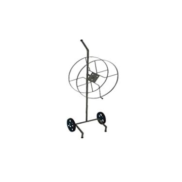 Imagem de Suporte Giratório Para Mangueiras Com Carrinho de Ferro