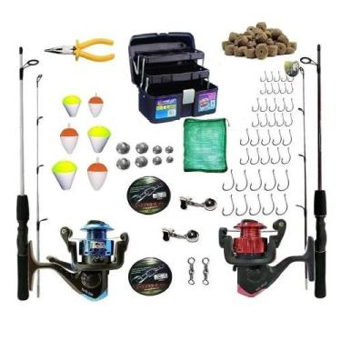 Imagem de Kit Completo Vara 1,50m 10kg Com Molinete E Maleta E Acessor - Summer