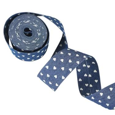 Imagem de Cheriswelry 1 rolo de fita de tecido de poliéster para o dia dos namorados, fita de tecido de poliéster para embrulho de presente, decoração de festa de casamento, acessório de grinalda de laço