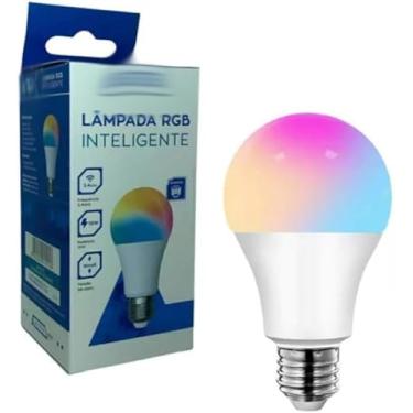 Imagem de Lâmpada LED RGB Inteligente, 15W, E27, Compatível com Alexa e Google Assistente, 1521lm, Luz Colorida