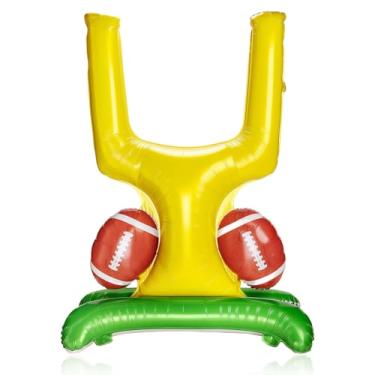 Imagem de Balões de futebol, suprimentos de lembrancinha de festa de futebol, conjunto de balões gigantes de poste de gol de 150 cm para decoração de festa de aniversário de futebol