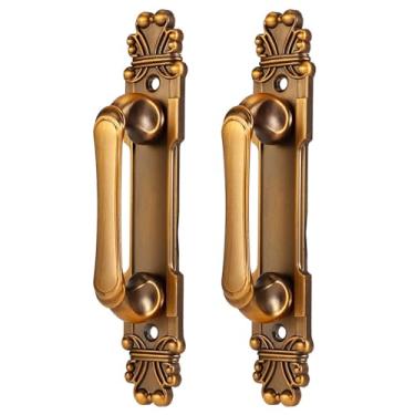 Imagem de Mingzhe Maçaneta de Porta de Liga de Zinco Antiga Estilo Europeu, Bonita e Requintada, Adequada para a Maioria Dos Móveis, Forte e Confiável, Fácil de Instalar, Maçaneta de Porta de