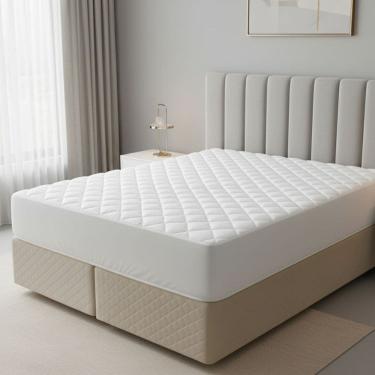 Imagem de Capa Protetora de Colchão Box Super King Premium Antiácaro e Antialérgico Macio