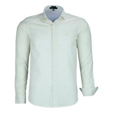 Imagem de Camisa Social Masculina Manga Longa Amil Comfort Algodão Flamê Tipo Li