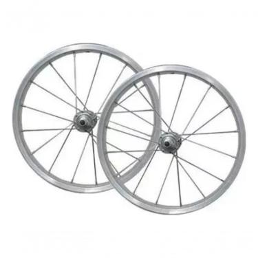 Imagem de Par Roda Aro 16 De Alumínio Polido Para Bicicleta Infantil