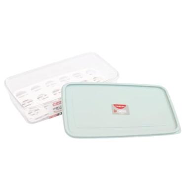 Imagem de Organizador de Ovos Duplo com Tampa – Capacidade para 18 Ovos