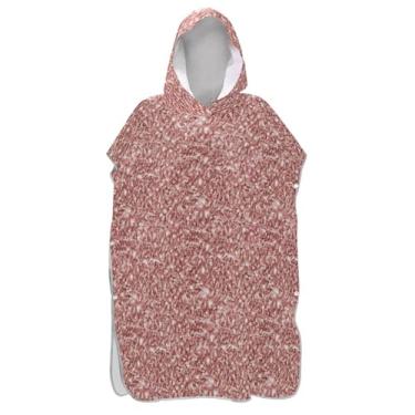 Imagem de Poncho de surf brilhante ouro rosa brilhante para trocador adulto toalha de banho com capuz bonito absorvente masculino feminino poncho com capuz