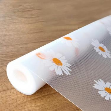 Imagem de Forro de prateleira e gaveta para armários de cozinha, não adesivo, durável, antiderrapante, espesso, impermeável, tapetes com padrão moderno para armário de cômoda