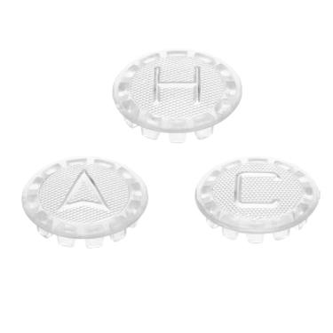 Imagem de 3un Indicador Torneira de Água Quente e Fria Compatíveis com Price Pfister, Diâmetro 2,4cm Botão de Torneira Quente e Fria Transparente para Pias Banheiro Chuveiros Banheiras