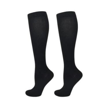 Imagem de Meias De Compressão Unissex 15-20 mmHg Até O Joelho Para Ciclismo, Fut