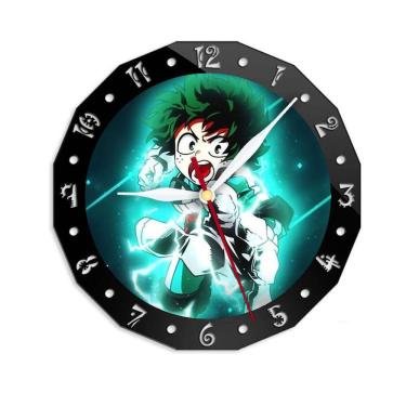 Imagem de Relógio de parede My Heros Academias Midoriya Izuku 15 cm de vidro+plástico