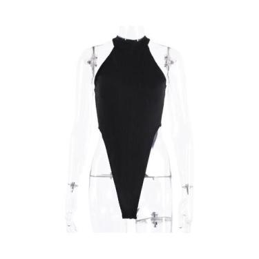 Imagem de Body Con Neon para Mulheres - Sem Mangas, Decote Nas Costas, Ideal par