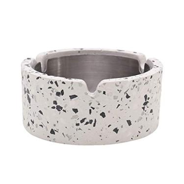 Imagem de Cinzeiro de cimento sem cobertura cinzeiro casa mesa de centro escritório decoração de mesa cinzeiro metal interno cinzeiro fumador presente cinzeiros (tamanho: B) ()