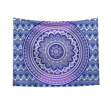 Imagem de Microtecido de parede de flores de mandala de tapeçaria 150x130cm