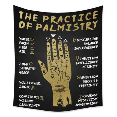 Imagem de Tapeçaria de parede Practice Of Quiromancia 150x150cm Microfabric