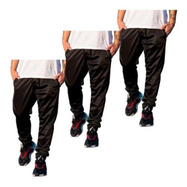 Imagem de Kit 3 Calças Jogger Malha Premium Neymar Inverno 2 Bolso 001 - J94 Con