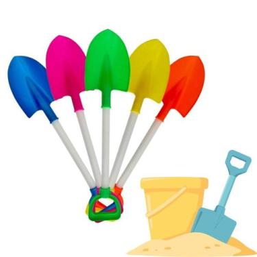 Imagem de Kit 5 Pá De Areia Radical Infantil Brinquedo Criança Praia - Rei Do Ba