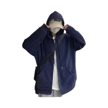 Imagem de Moletom Feminino Com Zíper E Capuz De Manga Longa Moda Coreana Y2K Cas