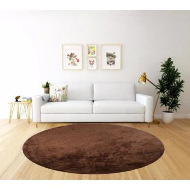 Imagem de Tapete redondo 2,00x2,00 apolo não escorrega moderno lavavel resistent