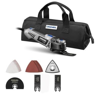 Imagem de Dremel Multi-Max MM50-02 Kit multiferramentas oscilante com fio de velocidade variável de 5 Amp com 16 acessórios e bolsa de armazenamento – Ideal para corte de metal e madeira, lixamento e recortes