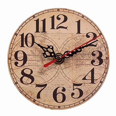 Imagem de U5GAAALPPQ9 Relógio de parede vintage veleiro, 30.5 cm silencioso sem tique-taque quartzo decoração relógio retro rústico clássico chique relógios decoração de casa 9# 30 cm (2# 30 cm (12 polegadas))