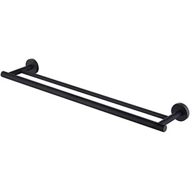 Imagem de Toalheiro prateleira de banheiro toalheiro de aço inoxidável suporte de armazenamento de cozinha de banheiro montado na parede toalheiro multifuncional cabide de armazenamento chuveiro