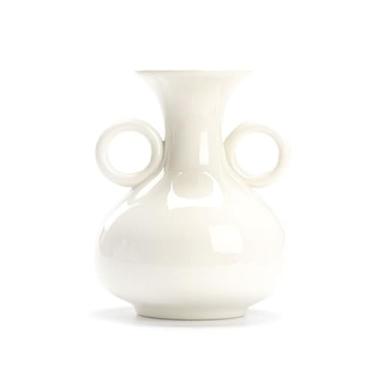 Imagem de Vasos modernos em estilo creme, com duas orelhas, arranjo de flores retrô simples de alta qualidade para casa, sala de estar, escritório, ornamentos de mesa, vaso de mesa