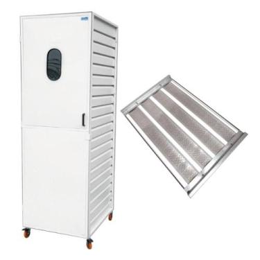 Imagem de Armário De Crescimento Fermentação Com 20 Assadeiras Para Pão Francês 