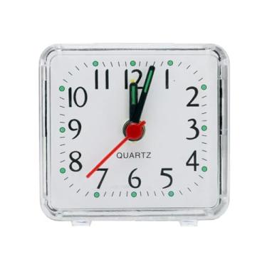 Imagem de Despertador para quarto, despertador digital, cabeceira, pequeno, silencioso, sem tique-taque, despertador, quartzo, operado por bateria, relógios de despertar, decoração de mesa para casa, mesa