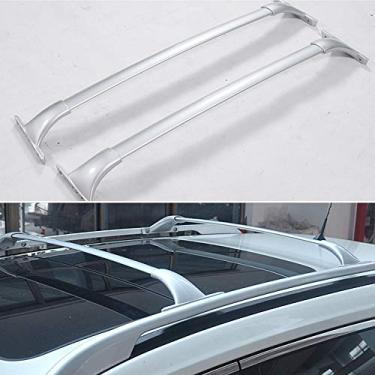 Imagem de YiXi-Partswell 2 peças de rack de teto barras transversais bagageiro adequado para Nissan X-Trail Rogue 2014-2020 - prata