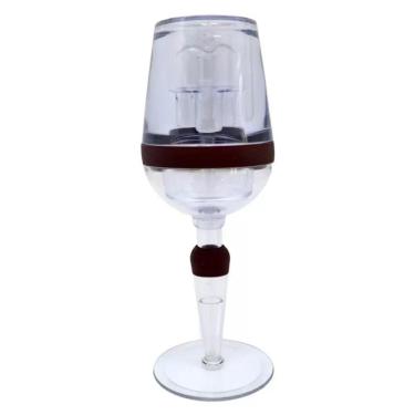 Imagem de Aerador De Vinho Taça Decanter Oxigenador Filtro Portátil Luxo Em Acrílico