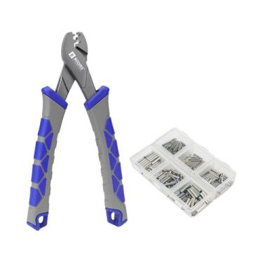 Imagem de Conjunto De Alicates De Crimpagem Para Linha De Pesca Com 6 Tamanhos E