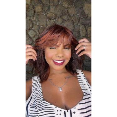 Imagem de Peruca Cabelo Humano Carlota Castanho Claro com Cabelos Humanos - Cia 