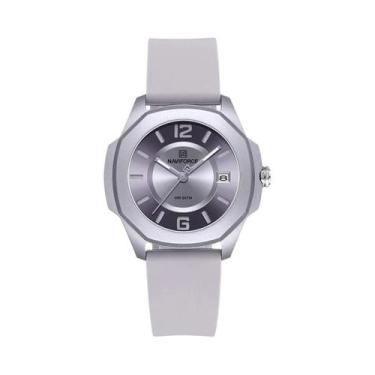 Imagem de Relógio De Moda Feminino NAVIFORCE 7107 Com Pulseira De Silicone, 5ATM