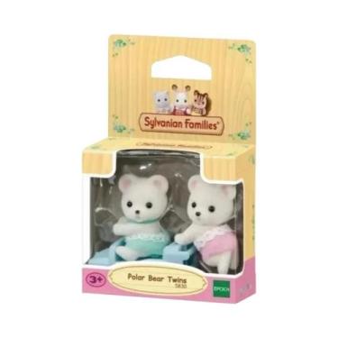 Imagem de Chaveiro Branco Ursos Gêmeos Ovelha E Urso Da Sylvanian Families, Bone