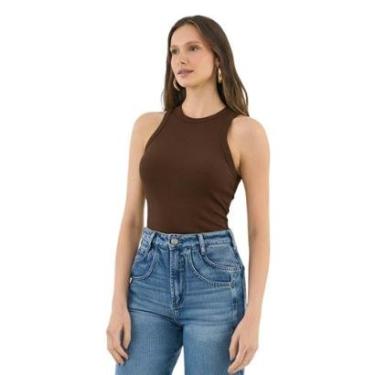 Imagem de Blusa Regata Colcci Canelada Preta-Feminino